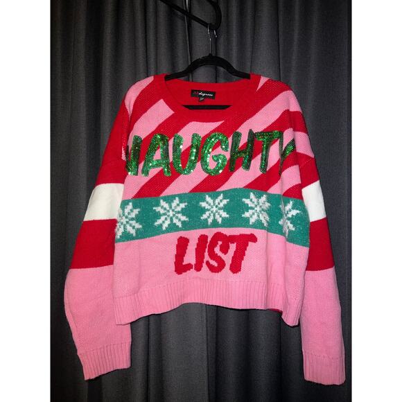 Ugly Christmas Sweater Xmas Size XXL Crop - Picture 1 of 3